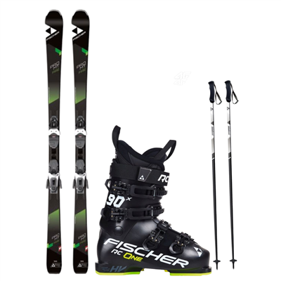 Narty Fischer PRO MTN + buty Fisher + kijki